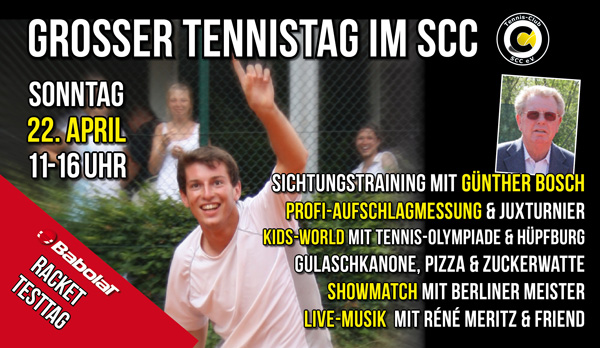 DER Tennistag im SCC -Schnuppertag für große & kleine Tennisverrückte DER Tennistag im SCC -Schnuppertag für große & kleine Tennisverrückte