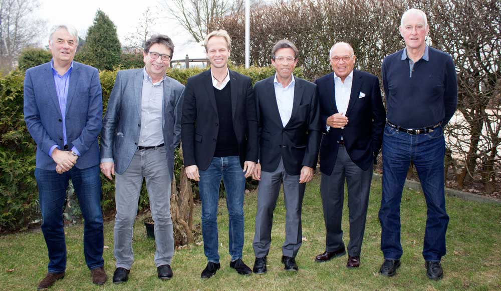 Vorstand 2016 TC SCC: Dietrich Sander, Gerd Niess, Jens Thron, Dr. Johannes Kahl, Dr. Karlheinz Knauthe, Jürgen Heidrich. Es fehlen Klaus Günther und Karsten Hamelow.