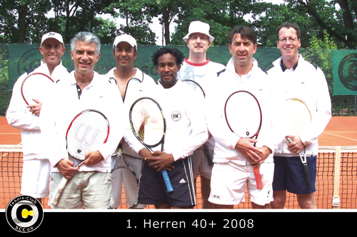 1. Herren 40+ (von links): Matthias, Ernst, Gabriel, Juan, Burkhard, Hardy, Christoph.